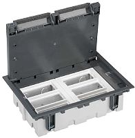 Лючок регулируемый в бетон Simon Connect Cima SF670 6х2 мод. 225x310x76мм IP44 серый картинка